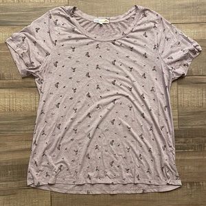 C&C California lavender floral t shirt.